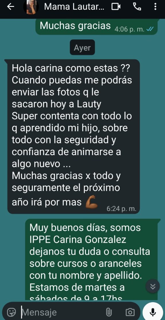 Testimonio de alumno IPPECG 2