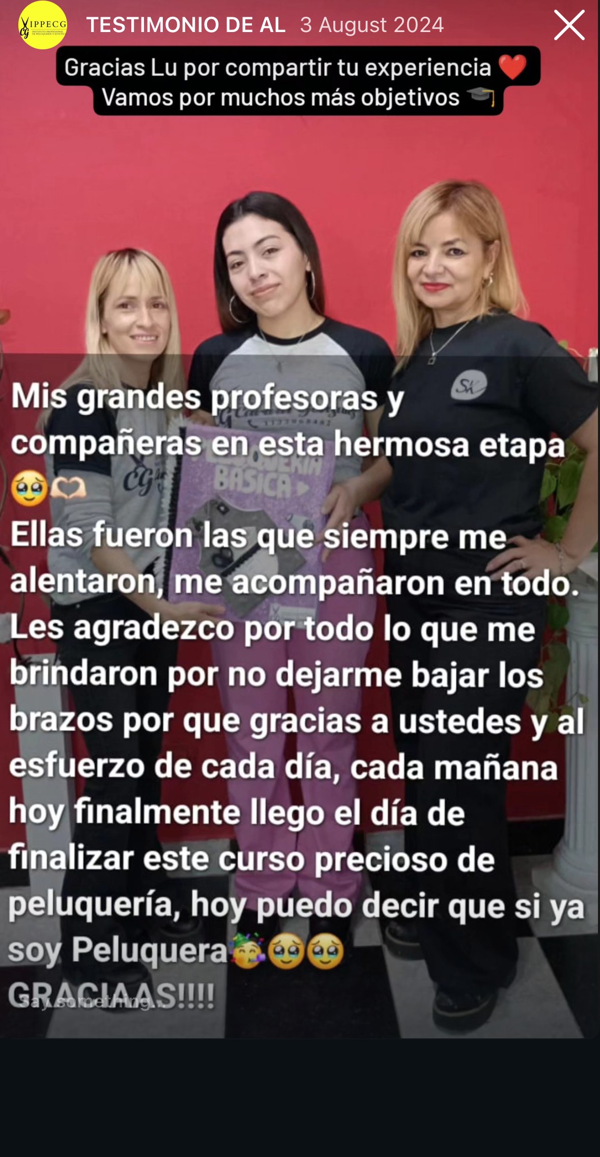 Testimonio de alumno IPPECG 3