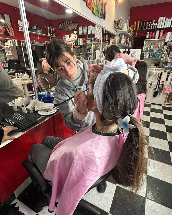 Trabajo de maquillaje de alumnas IPPECG 2